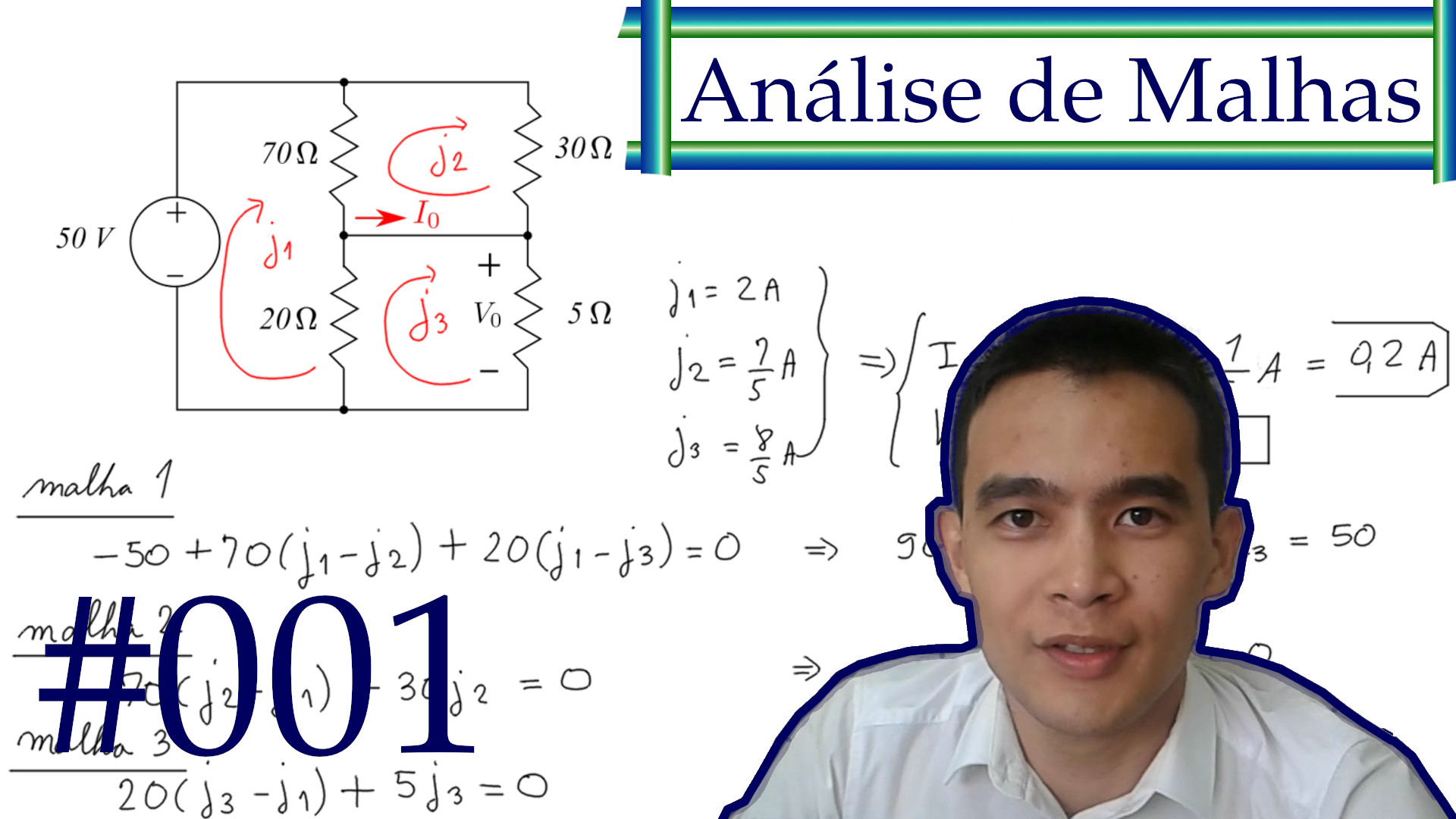Thumbnail de uma das minhas primeiras aulas de circuitos elétricos.